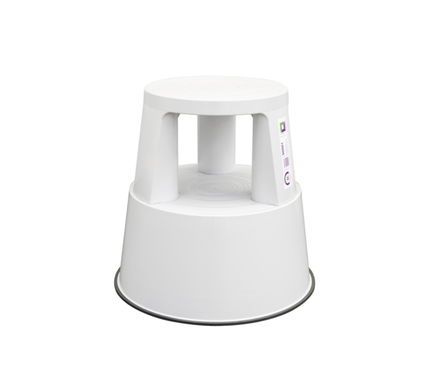 Wheeled step stool plastic RAL7035 light grey | © MUNK GmbH