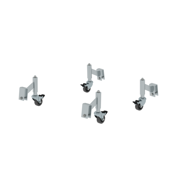 Spr.-loaded castors w. arrest.f. rig. alu. work pf | © MUNK GmbH